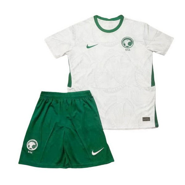 Camiseta Arabia Saudita 1ª Kit Niños 2020 Blanco